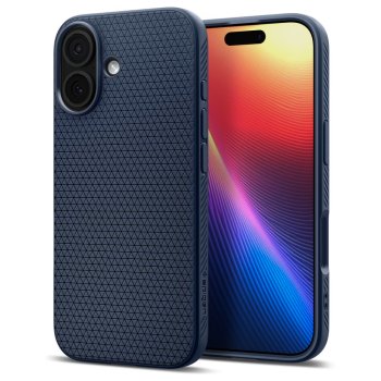 Чехол Spigen Liquid Air для iPhone 17, темно-синий