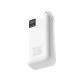 Wozinsky W8-W 30000mAh 30W Power Bank with 2x USB-A, USB-C and Flashlight - White