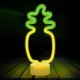 Pineapple LED Neon Light on Stand Forever Light FSC-12 USB-C, Orange and Green