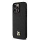 DKNY iPhone 15 Pro Max vāciņš Leather Monogram Pattern MagSafe, melns