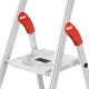 Pakāpienu kāpnes Hailo L51 StandardLine, 4 pakāpieni, līdz 150 kg, sudraba