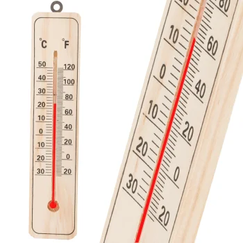 Mājsaimniecības termometrs koka iekštelpu āra | Wood home thermometer indoor outdoor
