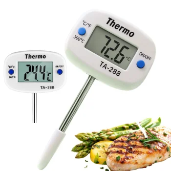 Цифровой кухонный термометр щуп для мяса и выпечки, белый