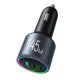 Joyroom JR-CCN07 145W automašīnas lādētājs 2xUSB-C USB-A + 100W USB-C kabelis – tumši pelēks | Phone Car...