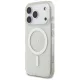Guess IML Glitter Pearl siksniņas MagSafe vāciņš iPhone 17 Pro Max – caurspīdīgs | Phone Case Cover
