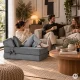 Раскладной поролоновый диван ModernHome 190x70 см, матрас 2в1 для сна
