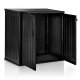 Plonos Large Deck Box 205 Gallon Outdoor Storage for Patio Cushions and Tools, black