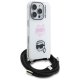 Karl Lagerfeld IML Crossbody Karl&Choupette Head maciņš iPhone 16 Pro Max telefonam – balts | Phone Case Cover