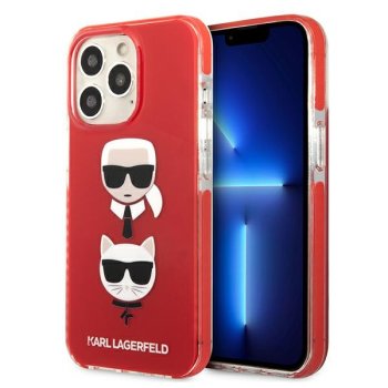 Karl Lagerfeld iPhone 13 Pro/13 vāciņš Karl&Choupette Head Sarkans