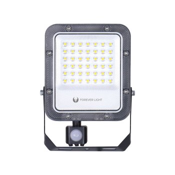 Светодиодный прожектор Proxim+ 30W 4000K 4500lm PIR IP65 Forever Light, черный