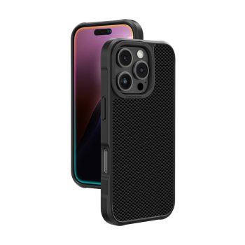 AmazingThing Titan Max vāciņš ar 600D aramīda šķiedrām priekš iPhone 16 Pro - Melns | Case With Aramid Fibers ...
