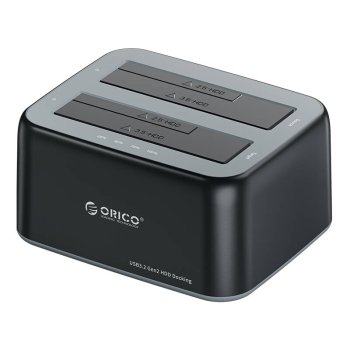 Док-станция Orico для 2,5\" / 3.5\" HDD SSD, 5 Гбит/с, USB-A - USB-B с функцией...