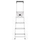 Pakāpienu kāpnes Hailo L51 StandardLine, 4 pakāpieni, līdz 150 kg, sudraba