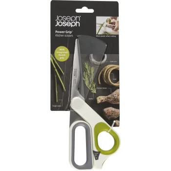 Кухонные ножницы Joseph Joseph PowerGrip, белые / зеленые