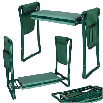 Taburete Saliekamais Krēsls Pakāpiens Dārzam 41x15cm, Zaļš | Stool Folding Chair Stand Kneeling for Garden