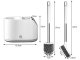 2x Silikona Tualetes Birstes, Balts/Pelēks | Silicone WC Toilet Brush