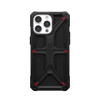 Apple iPhone 15 Pro Max 6.7'' UAG Monarch Hard Case Cover, Black Kevlar