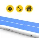Piepūšamais vingrošanas celiņš 4FIZJO AirTrack PRO 10 x 2 x 0,3 m, zils