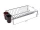 Metal Dish Drainer Rack, Black
