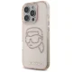 Чехол Karl Lagerfeld IML Rhinestones Karl Head для iPhone 16 Pro, Розовый