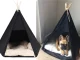 Tipi stila mājiņa un guļvieta suņiem un kaķiem