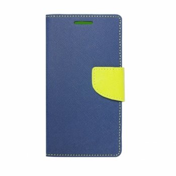 Xiaomi Mi Max 3 Fancy TPU Book Case, Blue– atverams vāciņš ar gumijas turētāju un kabatu