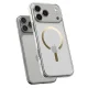 Чехол Spigen для iPhone 17 Pro Ultra Hybrid Mag MagSafe, прозрачный/золотой
