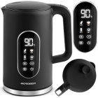 Electric Kettle Berdsen BD-712, 1.7 L, Black-Silver