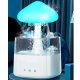 Ruhhy Air Humidifier with Night Light and Rain Effect, 450 ml, White