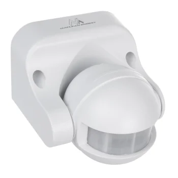 Maclean PIR Motion Sensor, IP44, 12m, White