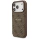 Guess 4G Ring Classic Logo MagSafe Phone Case Cover iPhone 17 Pro - Brown