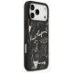 Karl Lagerfeld MagSafe vāciņš ar graudainu rakstu un logotipu iPhone 17 Pro Max – melns | Phone Case Cover