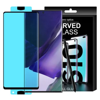 Hibrīda aizsargstikls 3D Edge Nano Flexi Glass priekš Samsung Galaxy S21+ 5G, melns