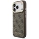 Guess 4G vāciņš ar MagSafe maku priekš iPhone 17 Pro – brūns | Phone Case Cover