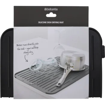 Силиконовый коврик для сушки посуды Brabantia, темно-серый