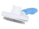 Self Cleaning Pet Comb Dog Cat Rabbit Puppy Massage Brush Tool, Blue/White
