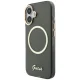 Чехол Guess IML Script Metal MagSafe для iPhone 17 - черный