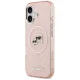 Karl Lagerfeld IML mirdzošs Karl & Choupette galvu logotipa MagSafe iPhone 17 vāciņš – rozā | Phone Case Cover