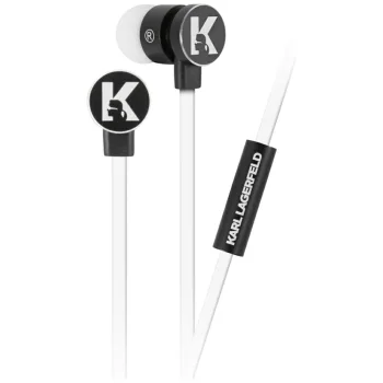 Karl Lagerfeld 3.5mm vadu austiņas melnas/baltas