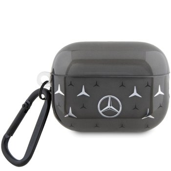 Mercedes MEAP28DPMGS Large Star Pattern maciņš AirPods Pro 2 melns