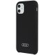 Audi Silicone Case vāciņš iPhone 11 / XR melns