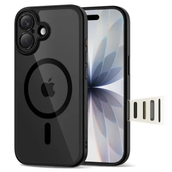 Чехол Tech-Protect Magpeak MagSafe для iPhone 17 прозрачный / черный