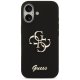 Guess Silicone Big 4G Script vāciņš iPhone 17 – Melns | Phone Case Cover