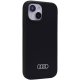Audi iPhone 15 Plus / 14 Plus vāciņš Silicone, melns