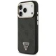 Чехол Guess 4G Triangle Logo MagSafe для iPhone 17 Pro / 18 Pro, черный с золотым