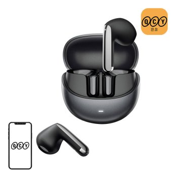 Беспроводные наушники QCY AilyBuds Pro+ HT10 Pro с ANC, черные