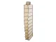 Hanging Wardrobe Organizer with 10 Shelves, 30x15x120cm, Beige