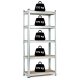 ModernHome Storage Shelving Unit 180x90x40 cm, Galvanized Steel, 5 Shelves, 875 kg