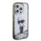 Karl Lagerfeld Liquid Glitter Ikonik Phone Case Cover iPhone 15 Pro Max - transparent