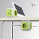 Greenblue MagicCube sadalītājs ar 4 ligzdām un 2 USB portiem (1.4m), vācu spraudnis